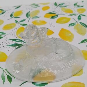 Glass Dogs Figurine by Cristal d'Arques from France, Mother and Puppies